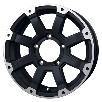 BADX(バドックス) ROCK KELLY ロックケリー マットブラック/リップポリッシュ 17インチ PCD114.3 5穴