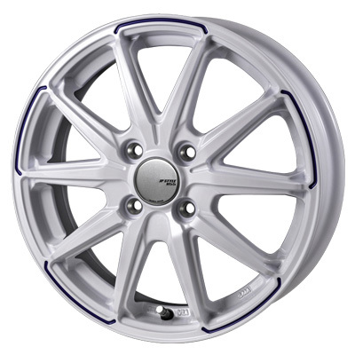 JAPAN三陽(ジャパン) MONZAJAPAN JP-STYLE モンツァジャパン ジェイピースタイル グロスホワイト/ブルーティント 14インチ PCD100.0 4穴