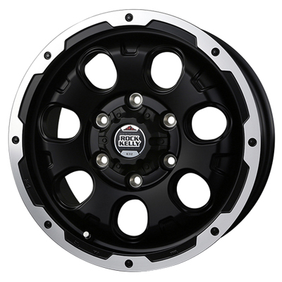 BADX(バドックス) ROCK KELLY ロックケリー マットブラック/リップポリッシュ 17インチ PCD139.7 6穴