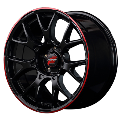 MID(マルカ) MID RACING ブラック/リムレッドライン 17インチ PCD114.3 5穴