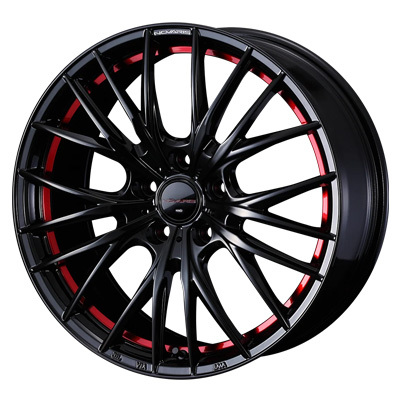 Weds(ウェッズ) NOVARIS ノヴァリス ピアノブラック/レッドライン 17インチ PCD114.3 5穴