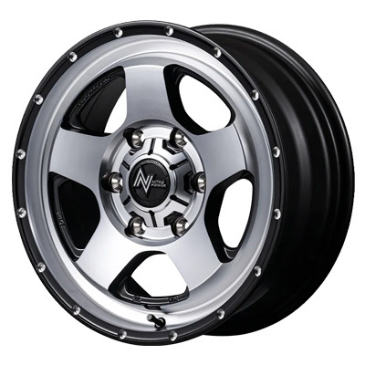 MID(マルカ) NITRO POWER ナイトロパワー セミグロススモーク/マシンドフェイス(SSM) 18インチ PCD139.7 6穴