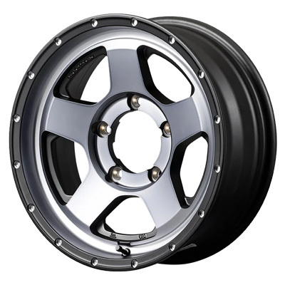 MID(マルカ) NITRO POWER ナイトロパワー セミグロススモーク/マシンドフェイス(SSM) 16インチ PCD139.7 5穴