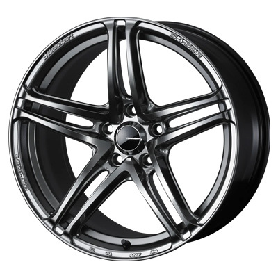 Weds(ウェッズ) WedsSport ウェッズスポーツ PSB(プラチナシルバーブラック) 17インチ PCD100.0 5穴