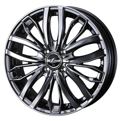 Weds(ウェッズ) LEONIS レオニス BMCMC(ブラックメタルコート/ミラーカット) 16インチ PCD100.0 4穴