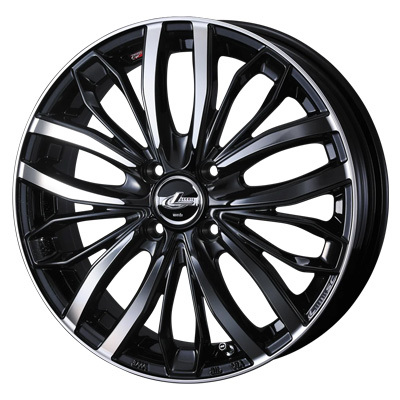 Weds(ウェッズ) LEONIS レオニス PBMC(パールブラック/ミラーカット) 16インチ PCD100.0 4穴