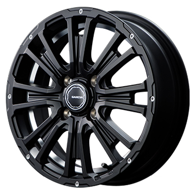 MID(マルカ) MID WHEELS セミグロスブラック/アンダーカットDC 14インチ PCD100.0 4穴