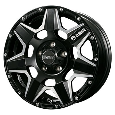 CLIMATE(クライメイト) SWATT スワット マットブラックマシニング 16インチ PCD114.3 5穴