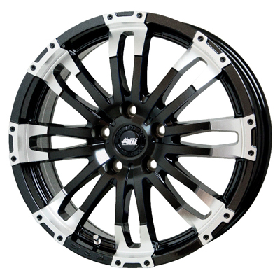 HOT STUFF(ホットスタッフ) MAD CROSS マッドクロス メタリックブラック&リムポリッシュ 17インチ PCD114.3 5穴