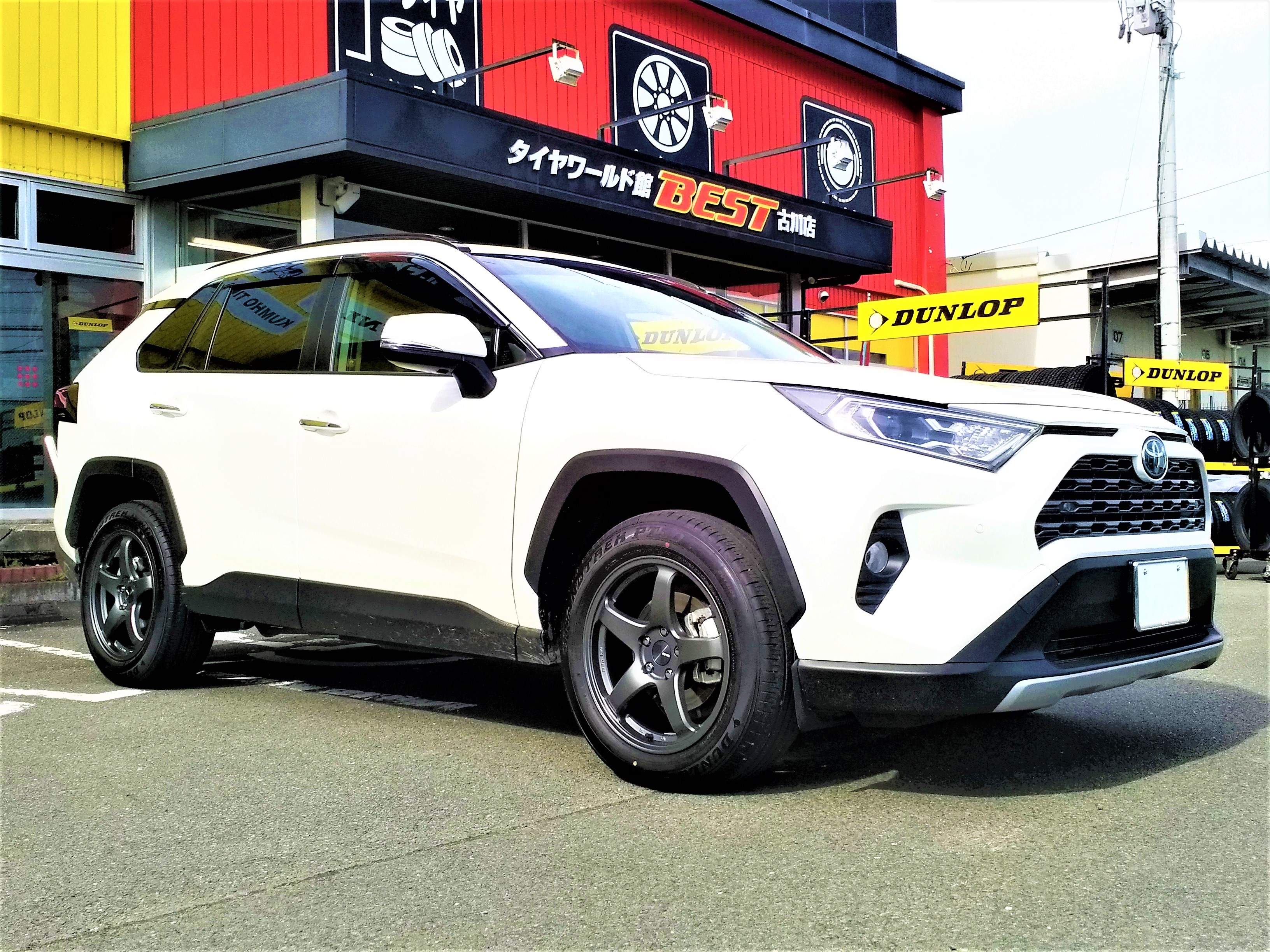 BEST写真館 | トヨタ RAV4 MXAA54 の ENKEI(エンケイ) PerformanceLine パフォーマンスライン 18  マットダークガンメタリック を表示 | タイヤとアルミホイールの専門店 タイヤワールド館ベスト通販サイト