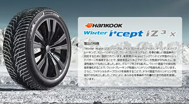 Winter i*cept (ウィンターアイセプト) IZ3 SUV W636A SUV向け氷雪性能に優れたスタッドレスタイヤ